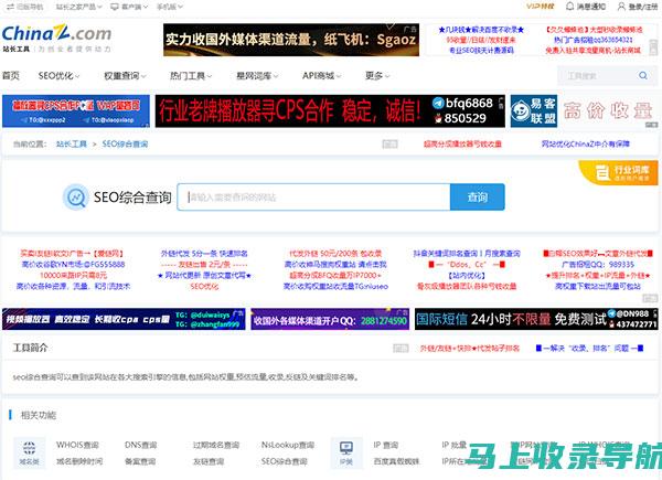 SEO综合查询网站大解析：功能、特点与使用技巧